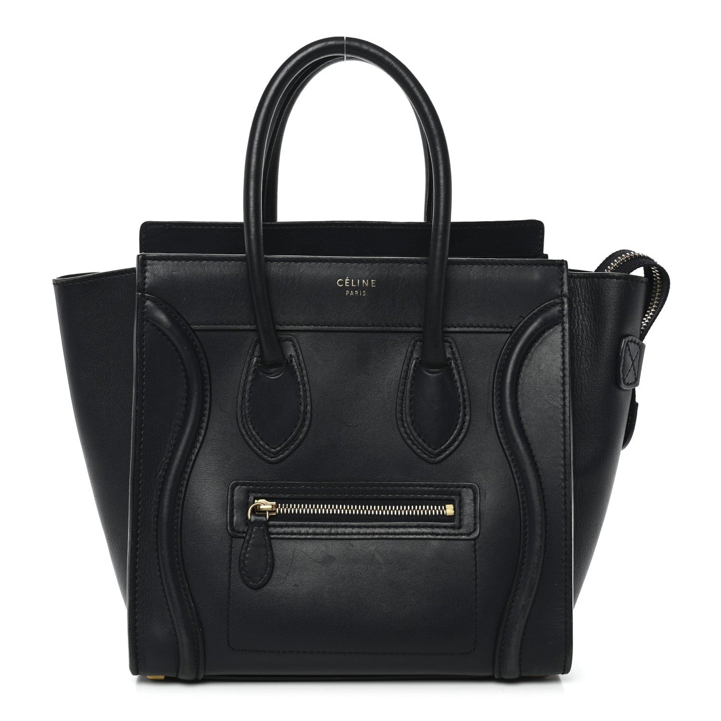 Smooth Calfskin Micro Luggage Navy Blue