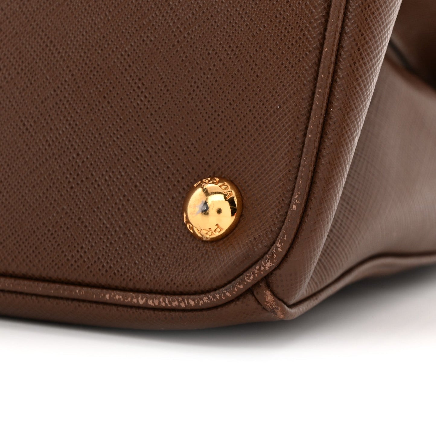 Saffiano Lux Large Galleria Double Zip Tote Cacao