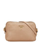 Prada Official Name Leather Shoulder Bag
