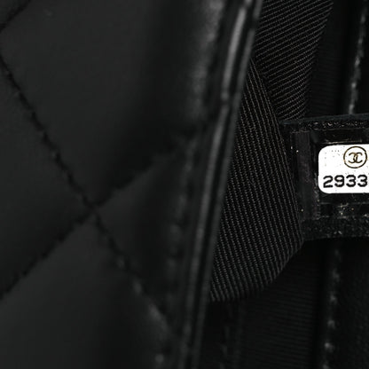 Lambskin Quilted Small My Precious Flap Black