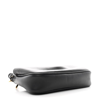 Natural Smooth Calfskin Rodeo Sling Pochette Black
