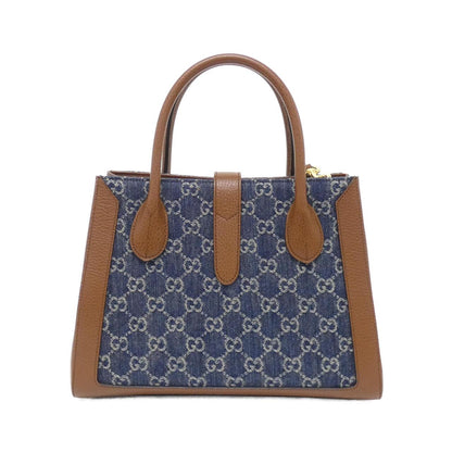 Gucci JACKIE 1961 GG Jacquard Denim Leather Shoulder Bag