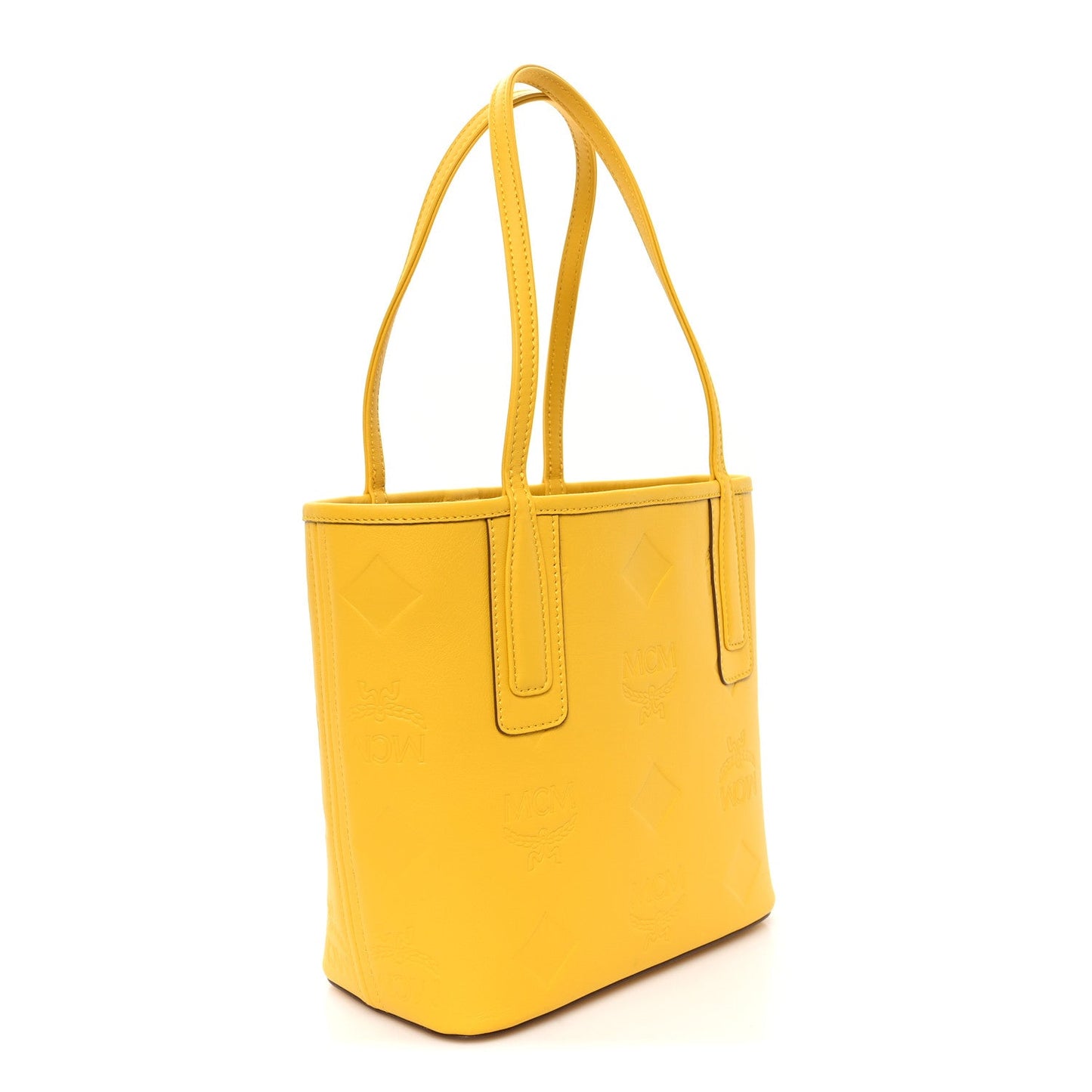 Calfskin Maxi Monogram Mini Liz Tote Old Gold