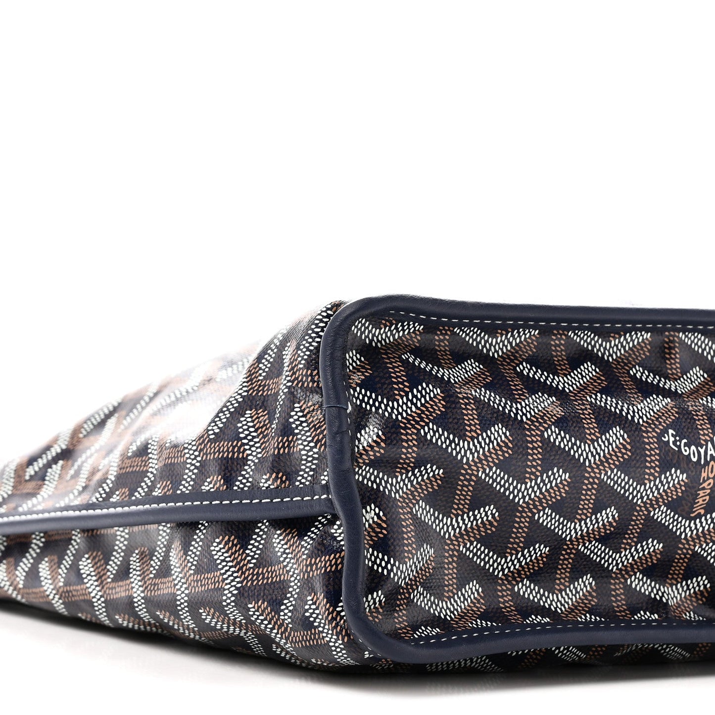 Goyardine Reversible Mini Anjou Navy