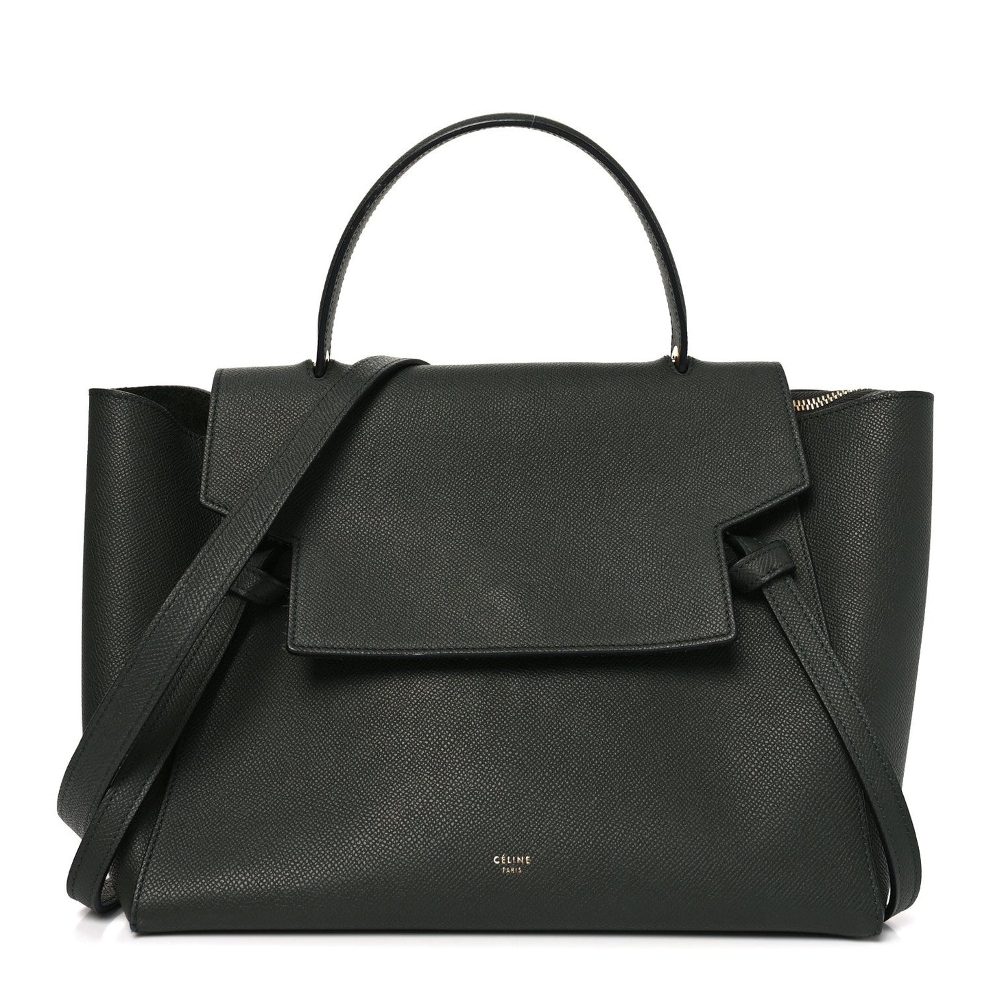 Grained Calfskin Mini Belt Bag Amazone