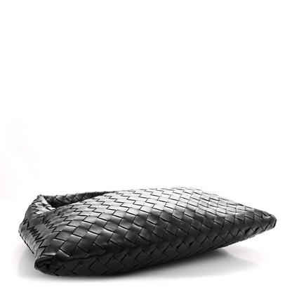 Calfskin Intrecciato Small Hop Black