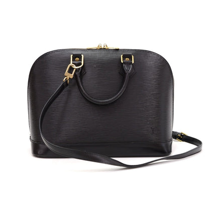 Louis Vuitto Alma PM Black Epi Leather with Shoulder Strap