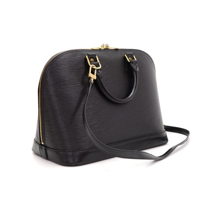 Louis Vuitto Alma PM Black Epi Leather with Shoulder Strap
