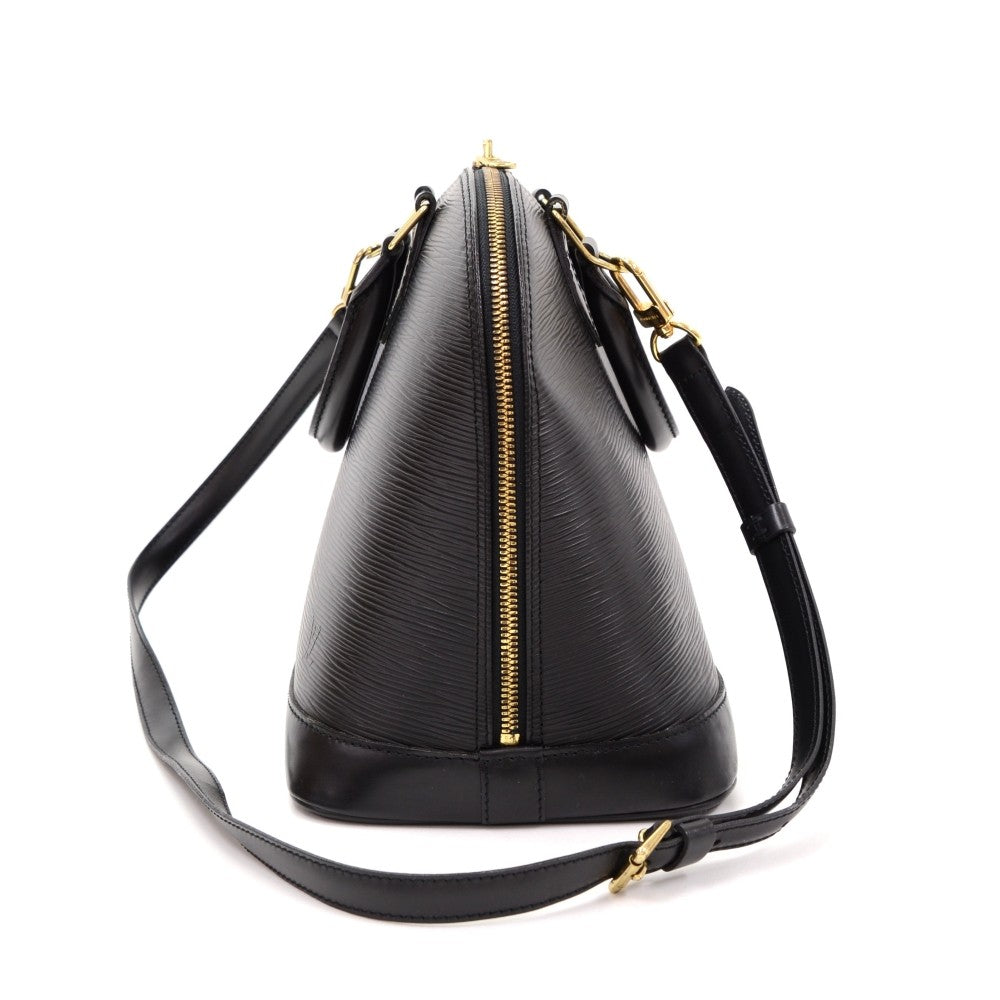 Louis Vuitto Alma PM Black Epi Leather with Shoulder Strap