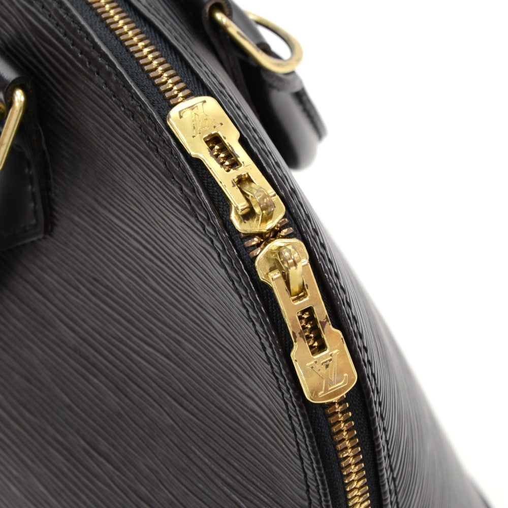 Louis Vuitto Alma PM Black Epi Leather with Shoulder Strap
