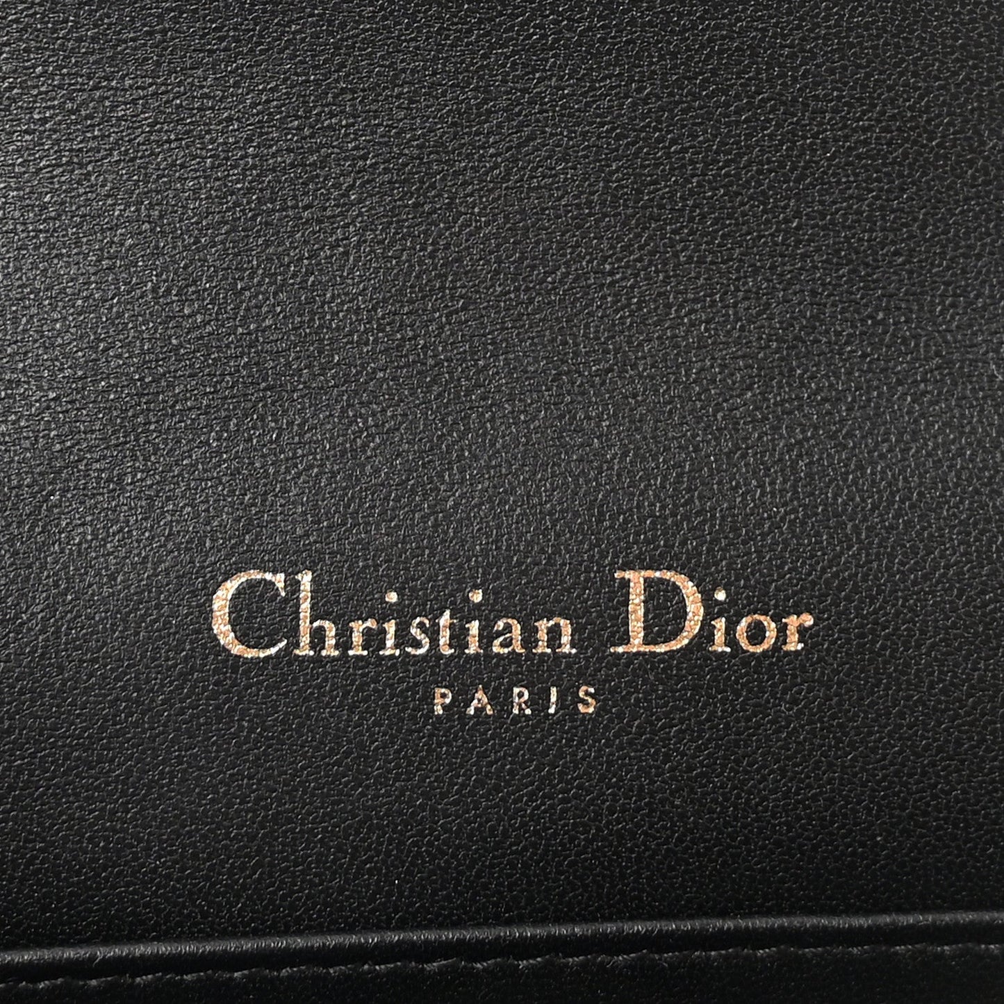 Lambskin Cannage Lady Dior Pouch Black