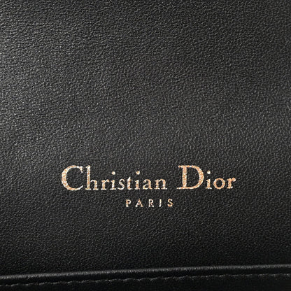 Lambskin Cannage Lady Dior Pouch Black