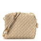 Suede Intrecciato Small Loop Camera Bag Sand