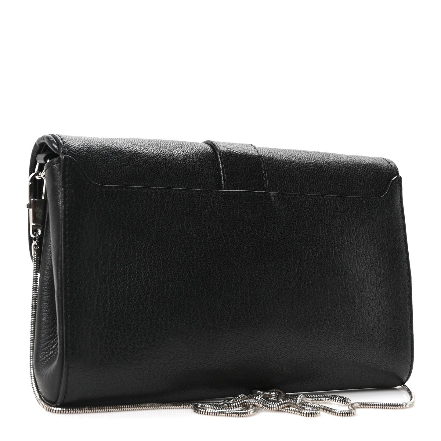 Sugar Goatskin Obsedia Chain Shoulder Bag Black