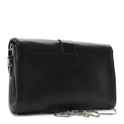 Sugar Goatskin Obsedia Chain Shoulder Bag Black