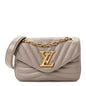Calfskin LV New Wave Chain Bag Taupe