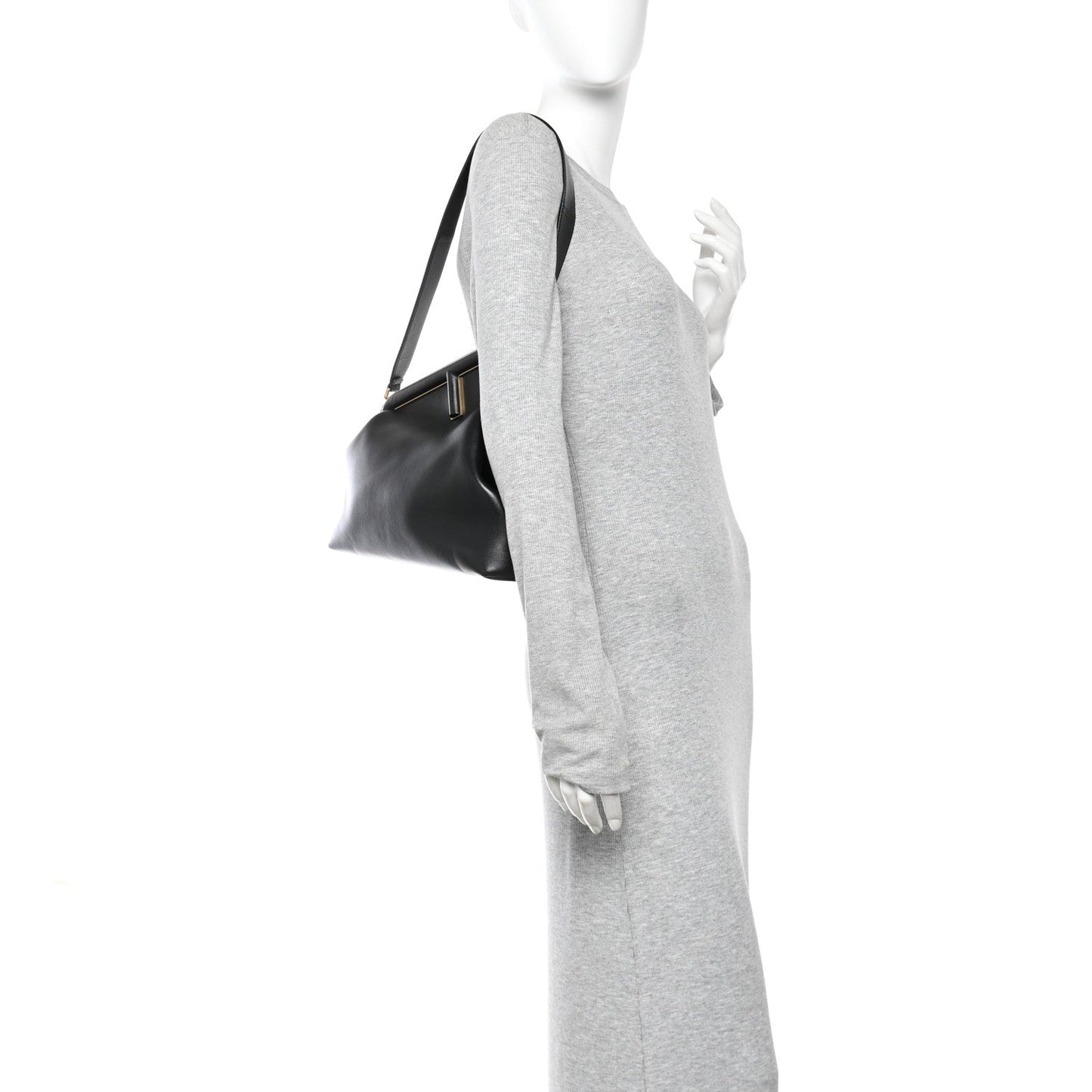 Shiny Nappa Medium Fendi First Black