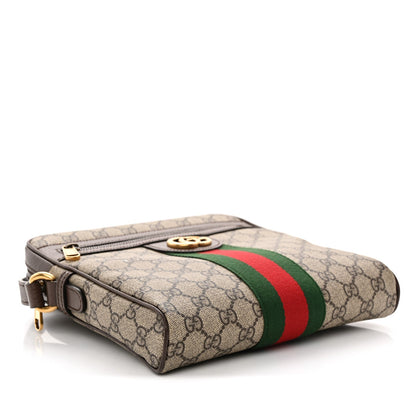 GG Supreme Monogram Web Small Ophidia Messenger Bag Brown