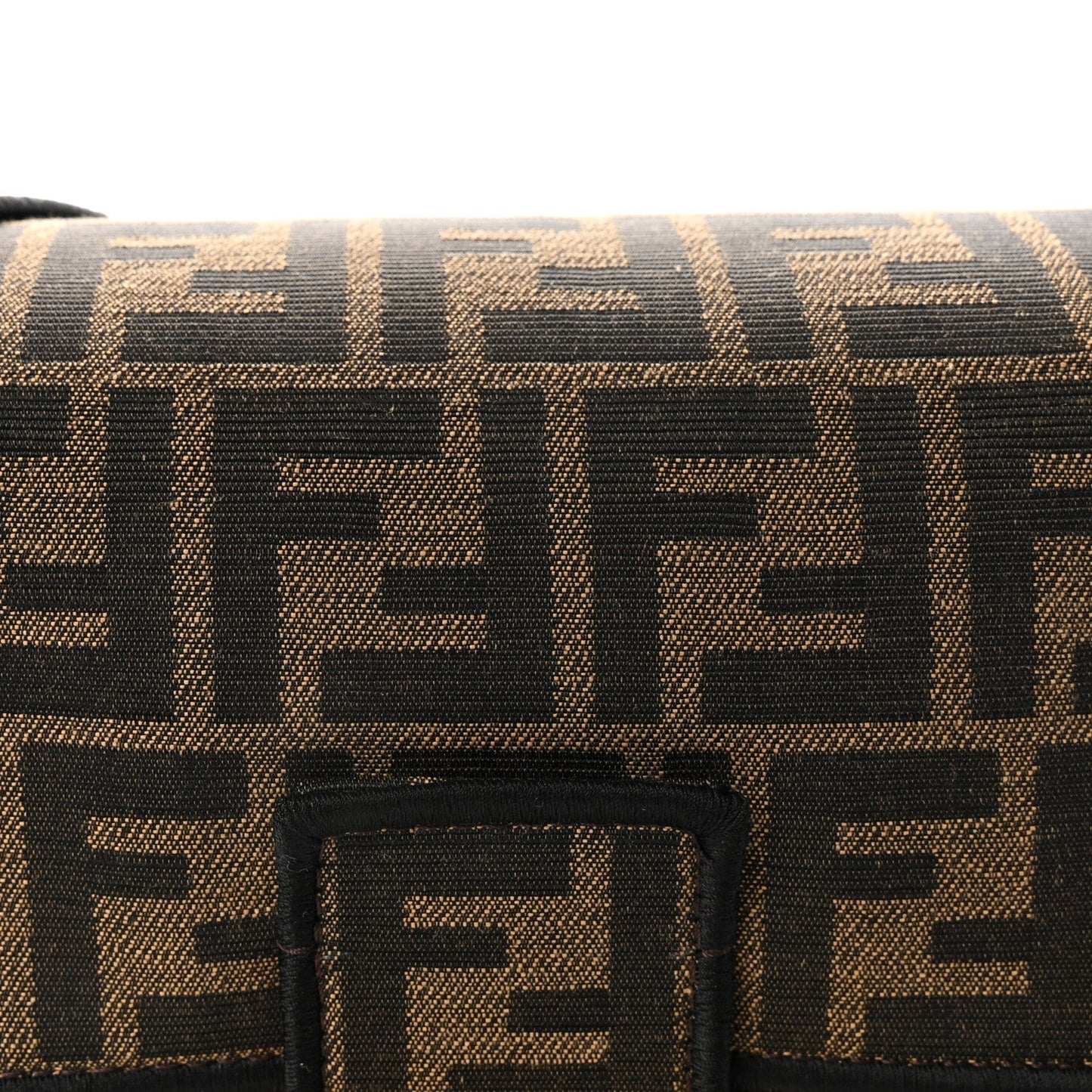 Fabric Jacquard FF 1974 Medium Baguette Tobacco Moro Black
