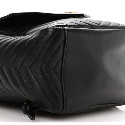 Lambskin Matelasse Monogram Joe Backpack Black