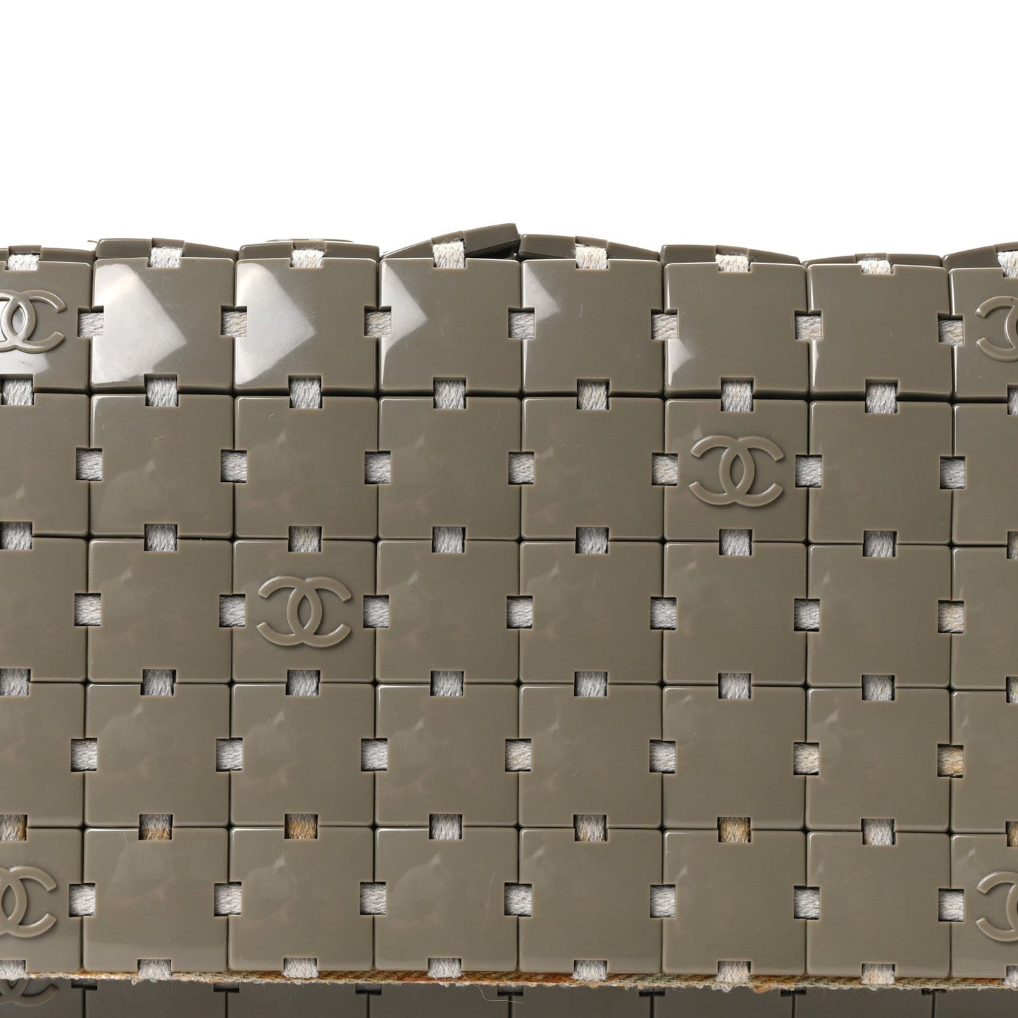 Tweed Resin Tile Flap Green