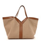 Canvas Calfskin Y Tote Desert Dust Brick