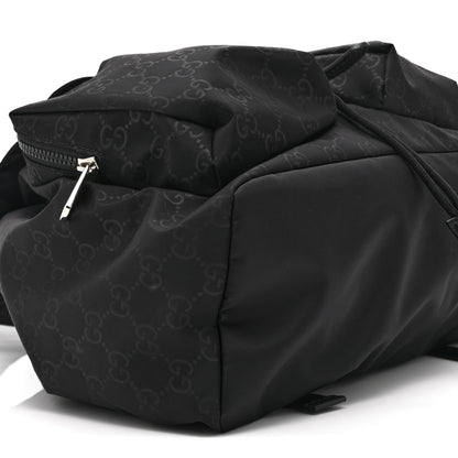 Nylon Monogram Small Single Buckle Backpack Black