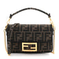 Fabric Jacquard FF 1974 Mini Baguette Tobacco Moro Black