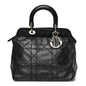 Lambskin Cannage Medium Granville Tote Black