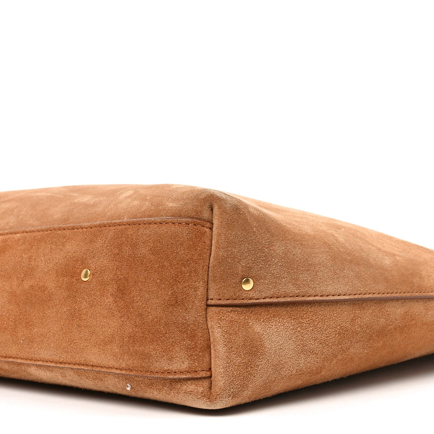 Suede Calfskin Marcie Hobo Bag Black Tan