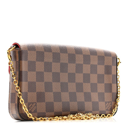 Damier Ebene Pochette Felicie Chain Wallet