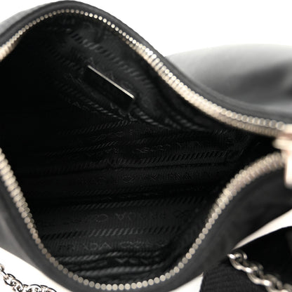 Re-Nylon Saffiano Re-Edition 2005 Shoulder Bag Black