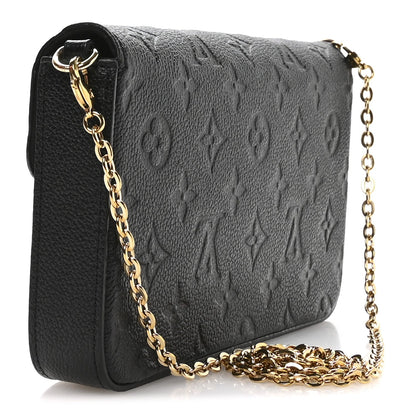 Empreinte Pochette Felicie Chain Wallet Black