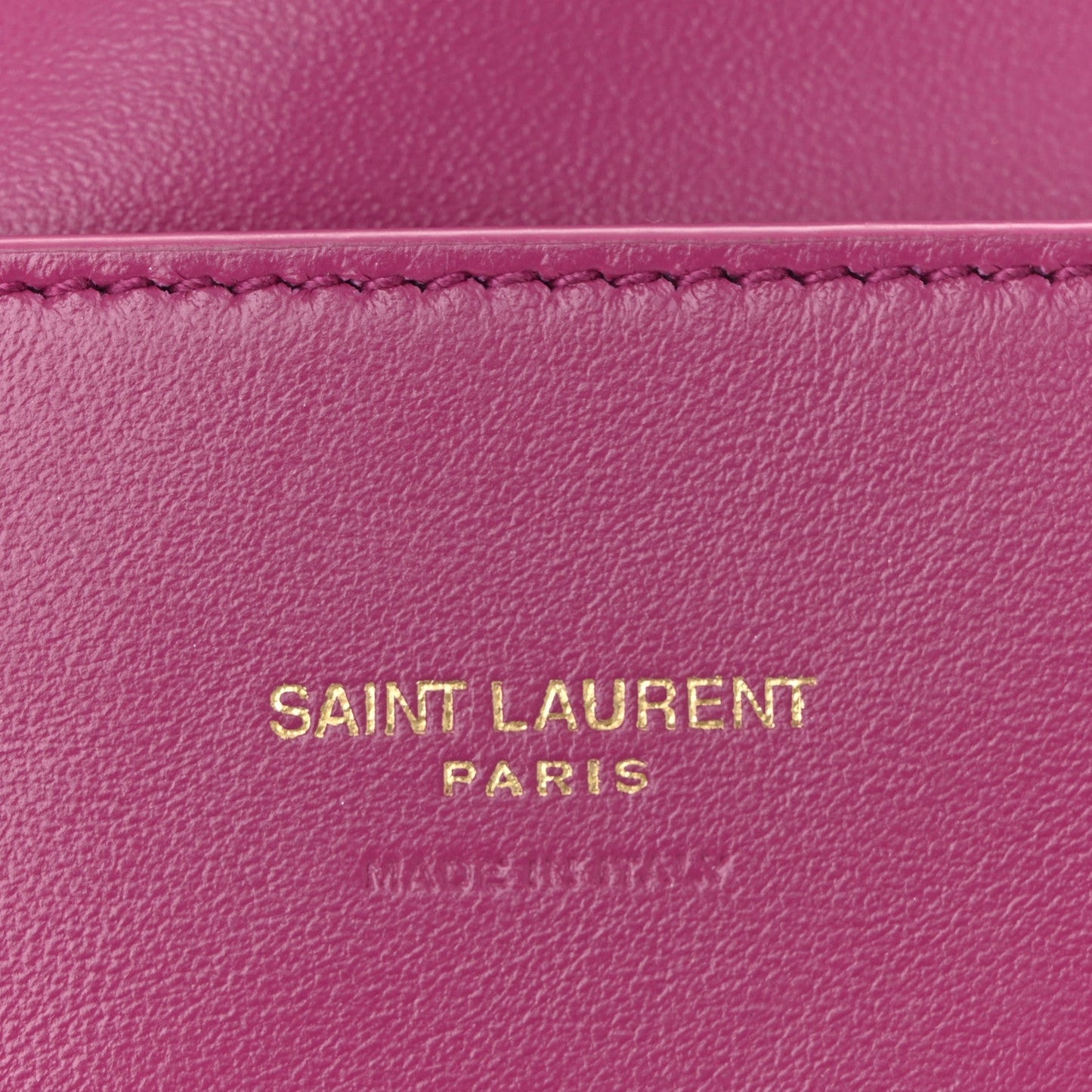 Smooth Calfskin Suede Medium Reversible Monogram Kate Satchel Rose Rubis