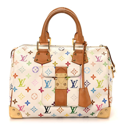 Monogram Multicolor Speedy 30 White