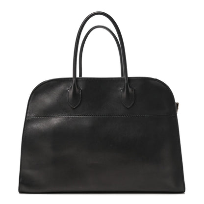Polished Saddle Calfskin Soft Margaux 15 Black