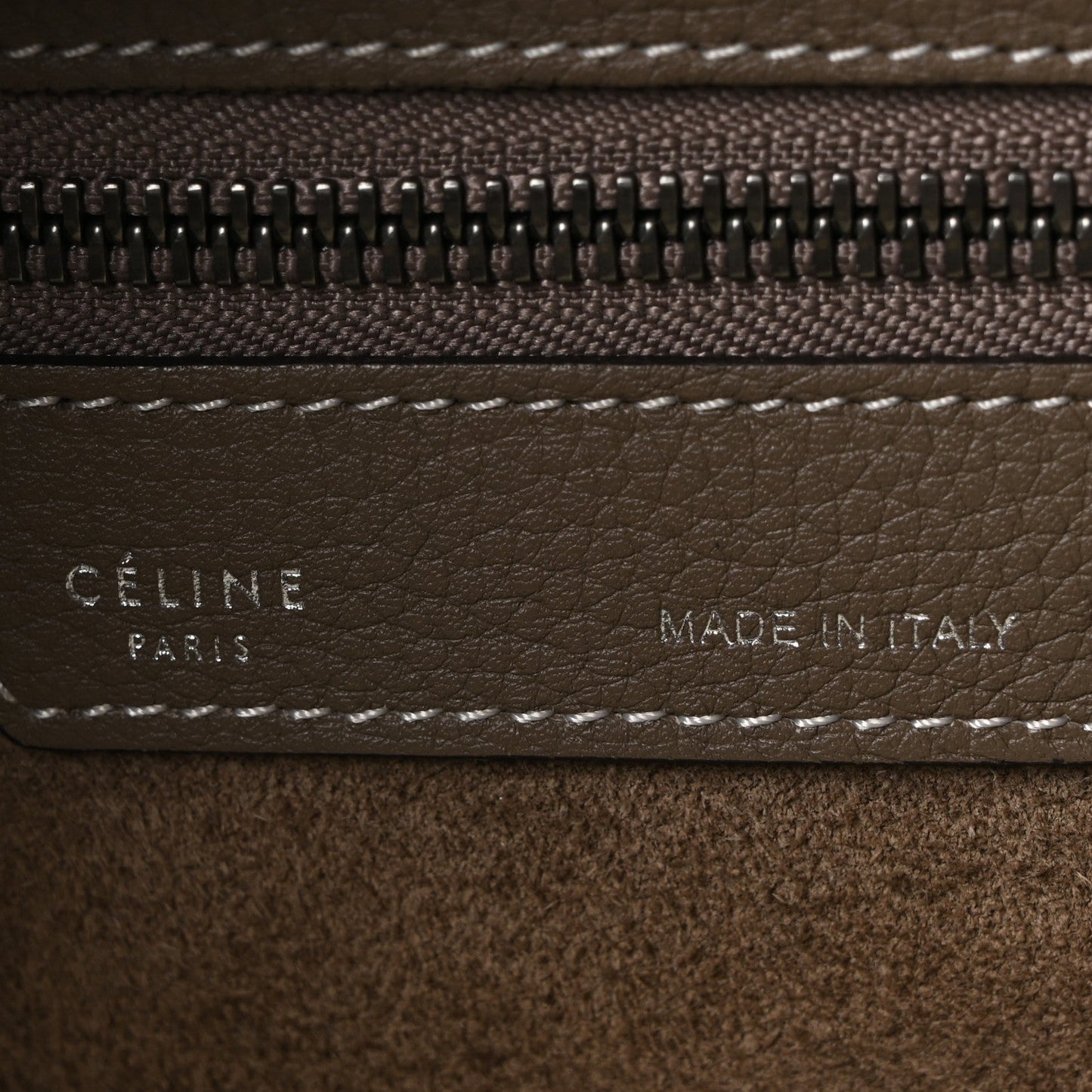 Drummed Calfskin Micro Luggage Souris