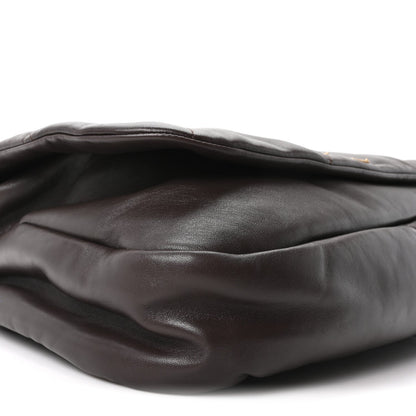 Lambskin Matelasse Monogram Large Jamie 4.3 Dark Sweet Chocolate
