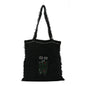 Tweed Resin Strass Large Robot Shopping Bag Black