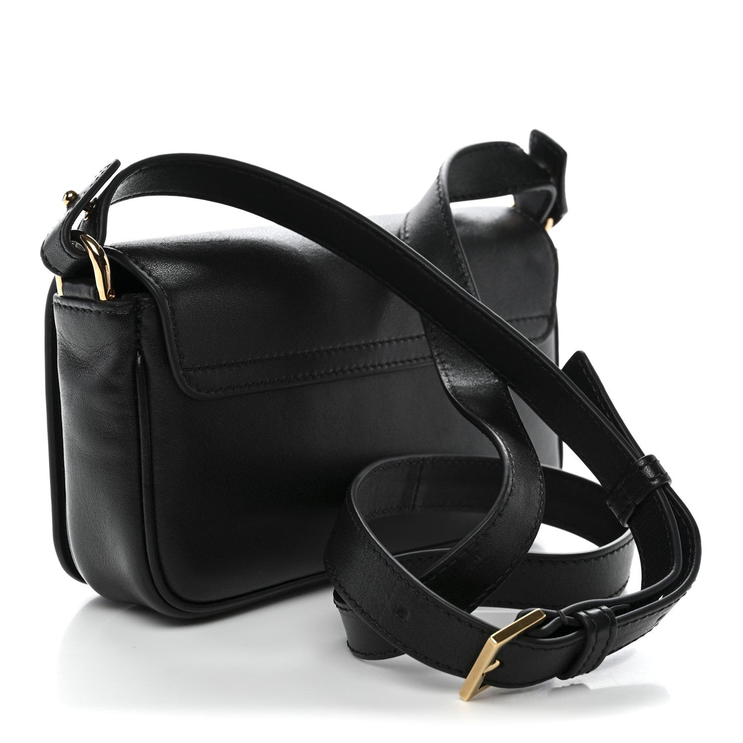 Lambskin Tag Mini Bag Black