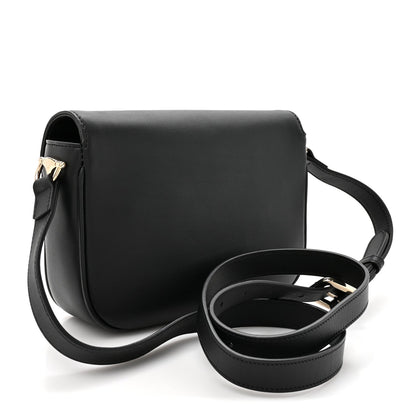 Arabella Calfskin Horsebit 1955 Soft Small Shoulder Bag Black