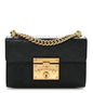 Guccissima Small Padlock Shoulder Bag Black