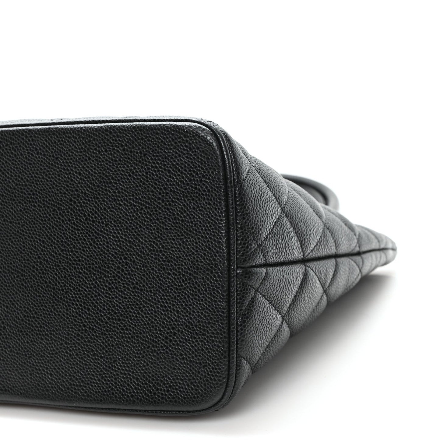 Caviar Quilted Medallion Tote Black
