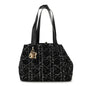 Calfskin Tweed Cannage Medium Toujours  Black White