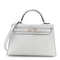 Metallic Chevre Chamkilight Mini Kelly Sellier 20 Argent