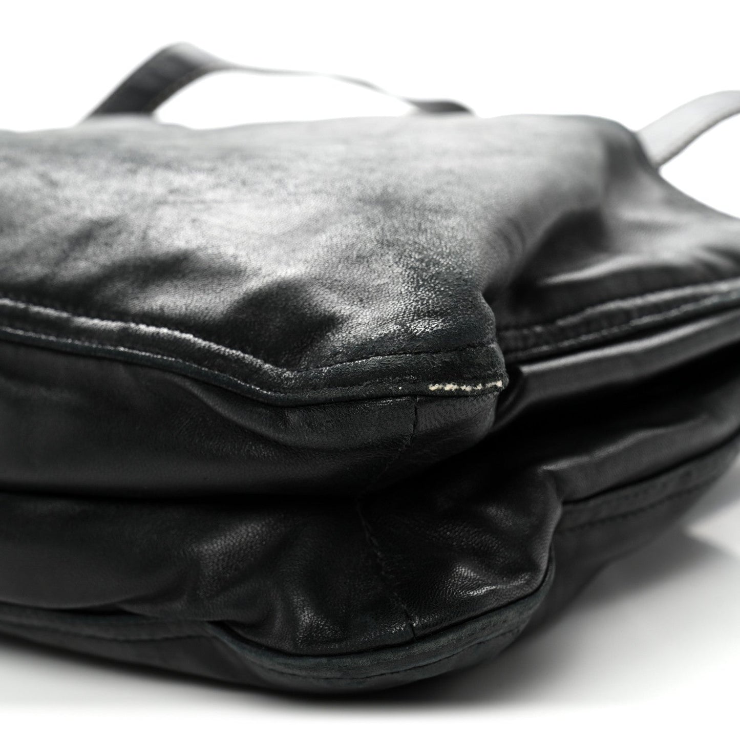 Nappa Pocket Satchel Black