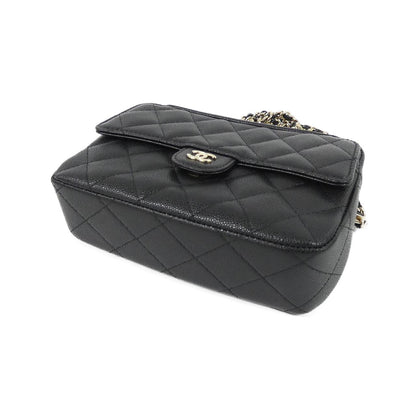 Chanel Timeless Classic Line Caviar Skin Chain Clutch