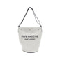 Saint Laurent 669299 FAAAZ Canvas Leather Shoulder Bag