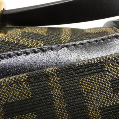 Fendi Ca Mon Small Canvas Leather Shoulder Bag