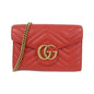 Gucci GG MARMONT Quilting Chevron Leather Shoulder Bag